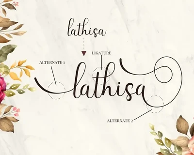 Latisha - New Elegant Modern Script font