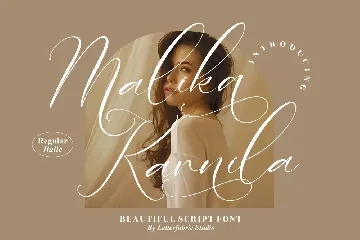 Malika Kanila Beautiful Script Font