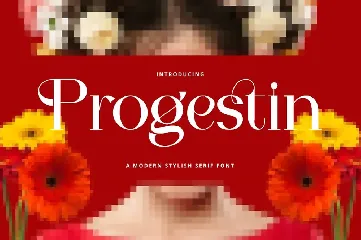 Progestin - Modern Stylish font