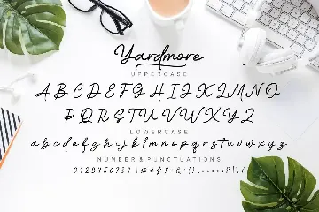 Yardmore font