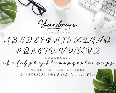 Yardmore font