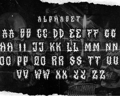 SALVOR Metal Horror Blackletter Font