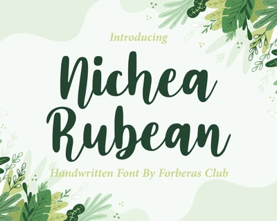 Nichea Rubean font