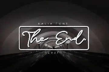 Kalia Handwritten Signature Font