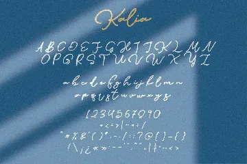 Kalia Handwritten Signature Font