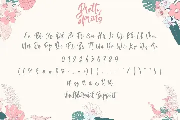 Pretty Spring font