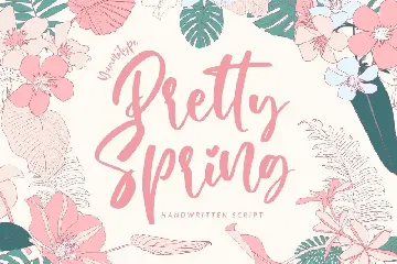 Pretty Spring font