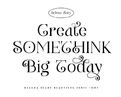 Helena Diary Beautiful Serif Font