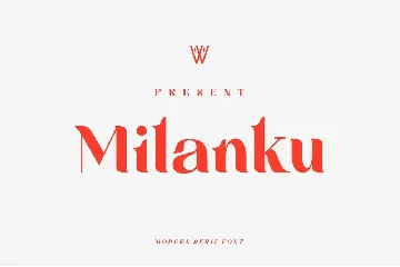 Milanku font