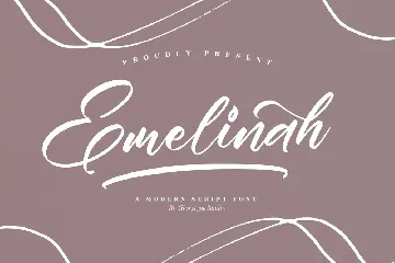 Emelinah Modern Script Font