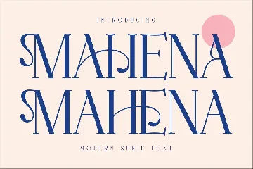 Mahena Modern Serif Font