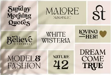 White Wisteria font