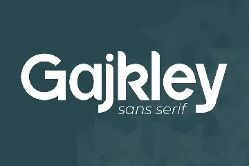 Gajkley Sans Serif Font