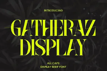 Gatheraz Stylish Display font