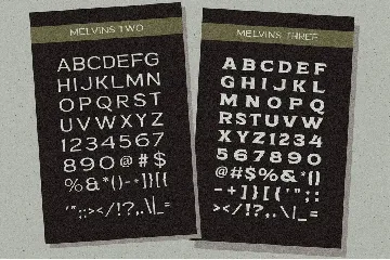 Melvins - Font Set