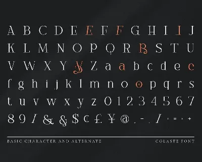 Modern - Colaste font