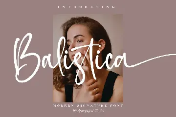 Balistica Modern Signature Font