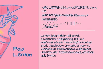 Pop Lemon, font for a Pop