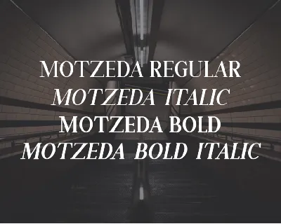 Motzeda font