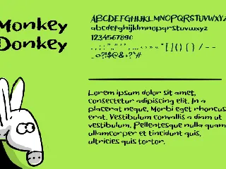 MonkeyDonkey, informal book cover font
