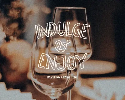 Dazzling Charm - Rough Display Font