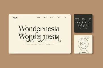 Wondernesia Nostalgic & Modern Serif font