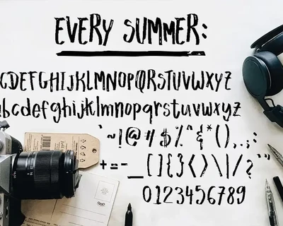 Every Summer font