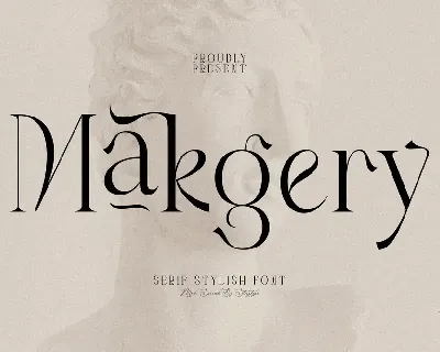 Makgery Serif Stylish Font