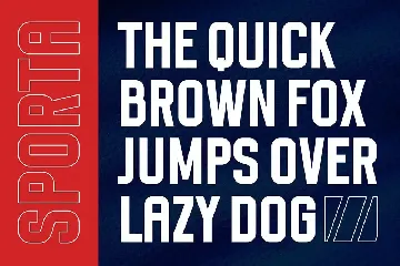 Sporta a Sporty Sans Serif Font