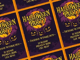 Hallowine - a Bouncy Horor Font