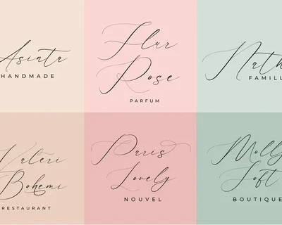 Flavinda Wedding Calligraphy Font