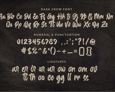 Dark Crow - Strong Brush Font