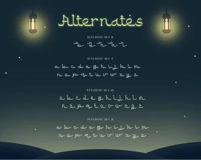 Buballen Arabic Typeface font