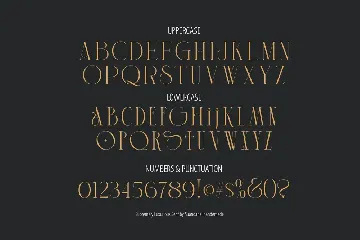 Supremely Luxurious font