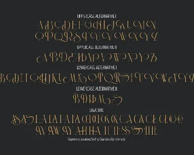 Supremely Luxurious font