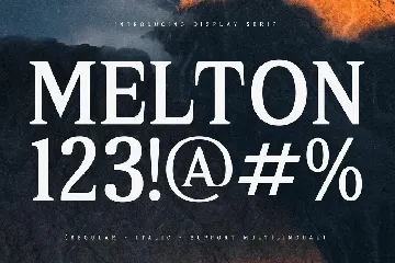 Melton Bronze Timeless Display Serif Font