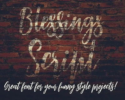 Blessings Script Font
