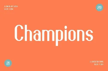 Champions - Modern Stylish font