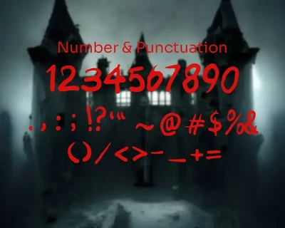 Scarebrook - Horror Brush Font