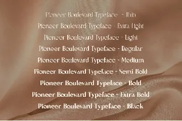 Pioneer Boulevard Typeface font