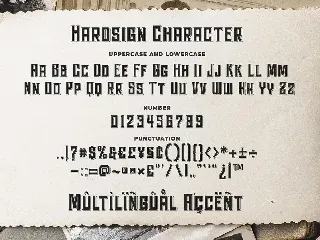Hardsign - Layered Font