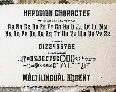 Hardsign - Layered Font