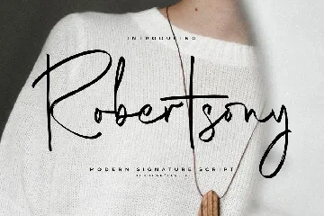 Robertsony Modern Signature Script font