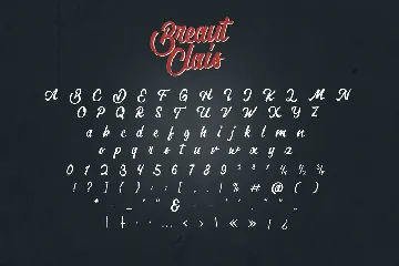 Breaut Clais Vintage Script Font