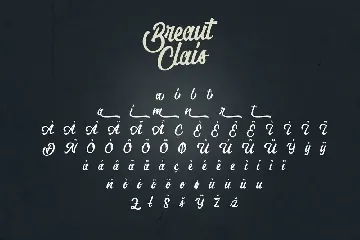 Breaut Clais Vintage Script Font