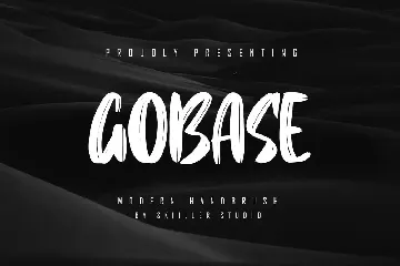 Gobase - Modern Handbrush font