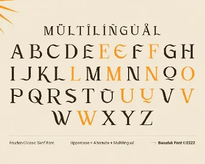 Fouden - Display Serif Font