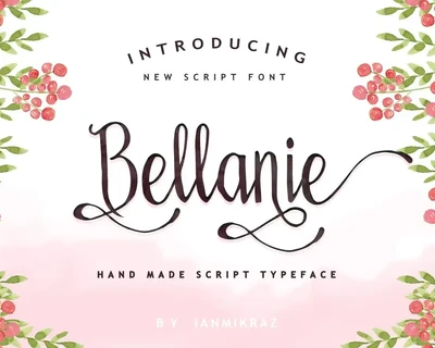 Bellanie Script font