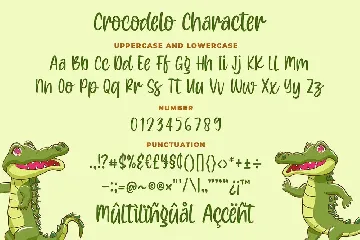 Crocodelo - a Quirky Font