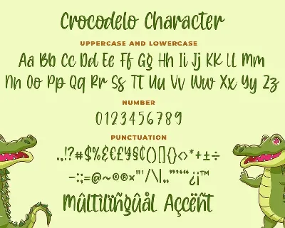 Crocodelo - a Quirky Font